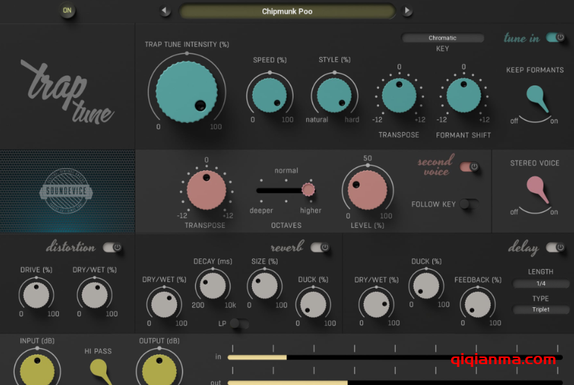 Win Soundevice Digital TrapTune v1.9-BUBBiX人声自动音调校正插件