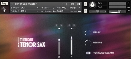Musical Sampling Midnight Tenor Sax KONTAKT连奏次中音萨克斯音色库