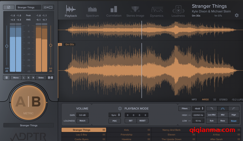 Win+Mac Plugin Alliance ADPTR Audio MetricAB v1.4.1混音母带必备插件联盟多种模式音频测量分析器