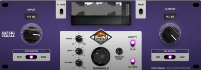 Win Safari Pedals Sun Bear Compressor v1.1.2025高精度母带总线压缩器