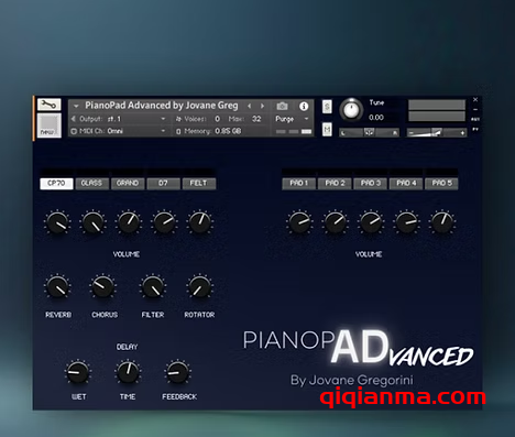 GSamples PianoPad Advanced KONTAKT影视氛围民谣钢琴与打击垫音源