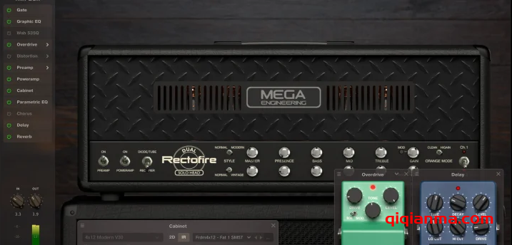 Win+Mac Mercuriall AmpBox v1.6.0前置吉他放大器插件