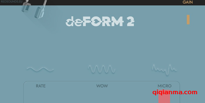 Win+Mac Red Sounds deFORM 2多功能模拟风格低保真LoFi效果插件