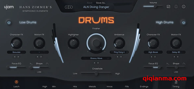Win+Mac UJAM Symphonic Elements DRUMS v1.2.1影视鼓与打击乐插件