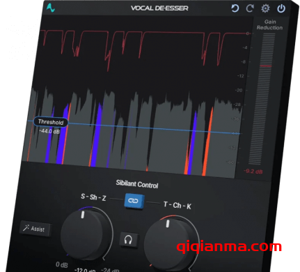 Win+Mac Antares Vocal De-Esser v1.0人工智能去齿音插件
