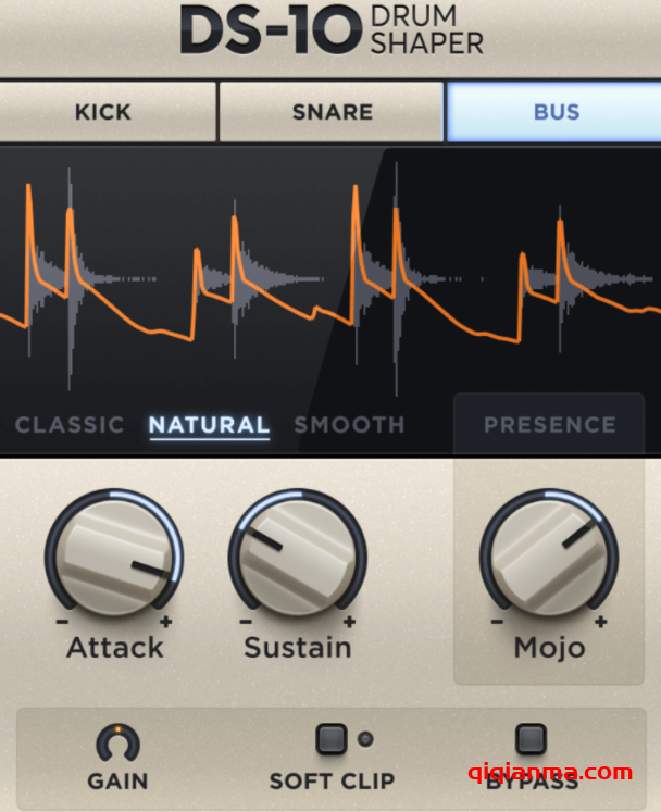 Mac XLN Audio DS-10 Drum Shaper v1.3.1-HCiSO创意鼓声瞬态整形神器