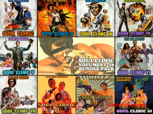 [300个预切采样合集] Dave Zeke Soul Clinic Volumes 1-10 BUNDLE (300 Prechopped Samples) [WAV]（780.47MB）