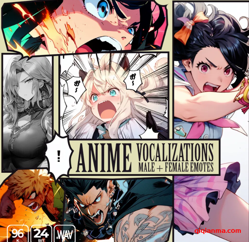 [动漫配音音效库]Epic Stock Media Anime Character Vocalizations [WAV]（302.81MB）