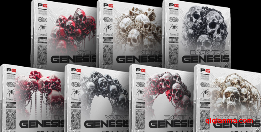 [7个全新旋律合集]ProducerGrind Trap Genesis [WAV]（7.96GB）