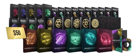 [6个标志性时代风格采样包]Cymatics GENERATIONS 2 + Bonus [WAV MiDi]（18.95Gb）