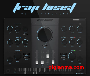 Win+Mac Studio Trap Trap Beast VSTi RETAiL旋律陷阱嘻哈节奏综合乐器插件