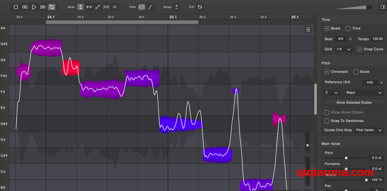 Win+Mac DoublePi Vovious v1.0.6-V.R比Melodyne好用的人声编辑和音高修正工具