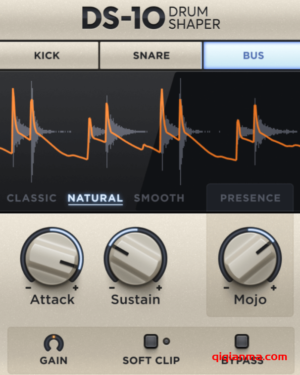 Mac XLN Audio DS-10 Drum Shaper 1.3.5-HCiSO创意鼓声瞬态整形神器