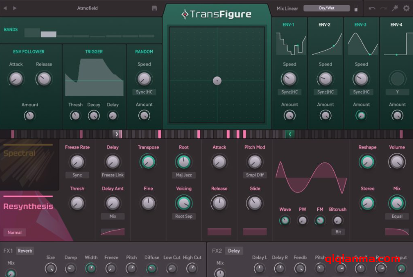 Win+Mac Sugar Bytes Transfigure v1.0.0-V.R创新多重效果插件