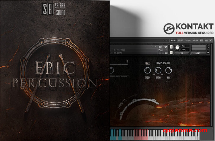 Splash Sound Epic Percussion 2 v1.2 KONTAKT史诗影视打击乐音源