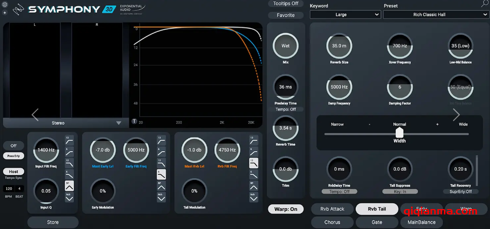 Mac Exponential Audio Symphony v3.2.0 U2B-GUISEPPE环绕沉浸式混响