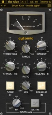 Win Cytomic The Glue v1.8.1-R2R英国经典总线压缩器