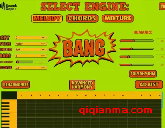 Win SoundsDope BANG by WASNTMEVIELDIDIT and GHXSTLINE 64 Bit功能强大的MIDI生成插件