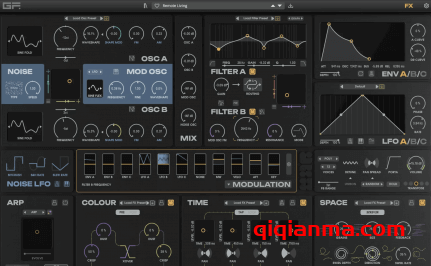 Win+Mac GForce MAP v1.0.0-R2R模块化合成器