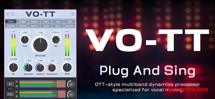 Win+Mac Three-Body Technology VO-TT v1.1.0 Rev2-HCiSO三体一键人声多频段动态处理器