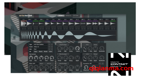 Ocean Swift Myth Rhythm KONTAKT多单元打击乐和音效乐器