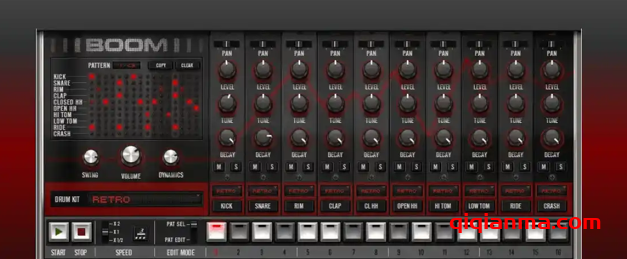 Win+Mac AIR Music Technology Boom v1.4.0经典鼓机