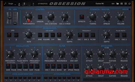 Win Synapse Audio Obsession v1.2.4-MOCHA复调老式合成器