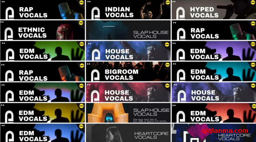 [EDM多风格人声采样包合集]RAGGED Vocal Pack Collection 2024（4Gb）