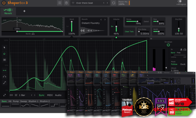 Win+Mac CableGuys ShaperBox v3.6.2-V.R现代混音终极插件包
