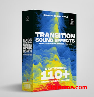 [过渡音效包] Sickboat Transition Sound Effects [WAV]（349MB）