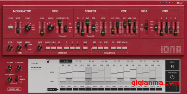 Win AIR Music Technology Iona v1.0.0=80年代复古单声道合成器