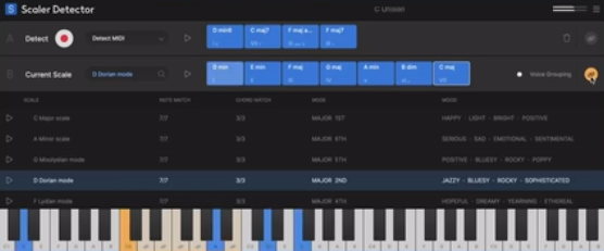 Win+Mac Scaler Music Scaler Detector v1.0.0调性与和弦检测插件
