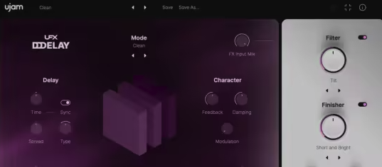 Win UJAM UFX-DELAY v1.0.1智能延迟效果器