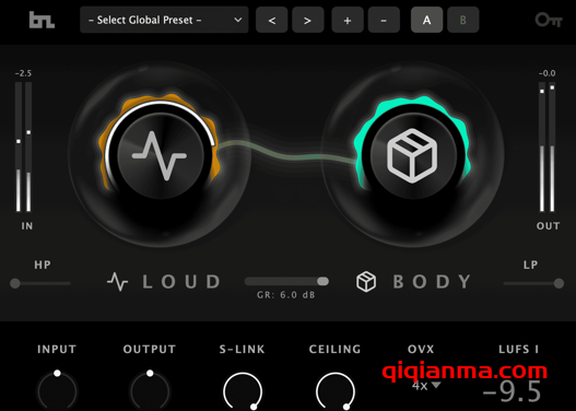 Win BeatSkillz LoudyBody v1.0.7-MOCHA母带级极致响度插件