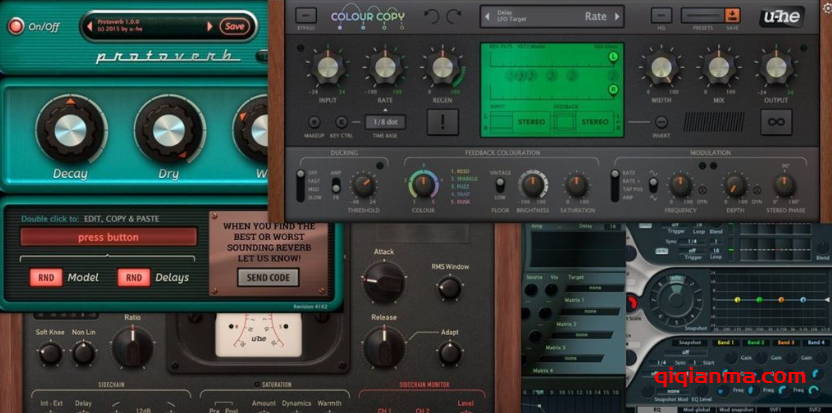 Win+Mac U-he FX Bundle 2025-10=U-he强大的电子合成器效果器全套