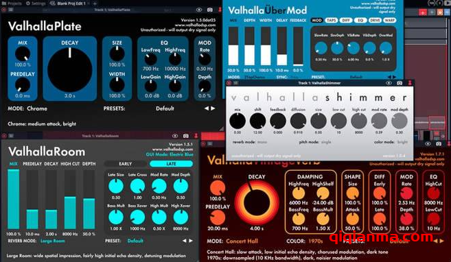 Win+Mac ValhallaDSP bundle 2025.11-V.R一键安装免激活版经典混响插件套装