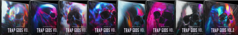 [8个爆炸性Trap 样本合集]Cymatics TRAP GODS 2 [WAV MiDi]（1.47GB）