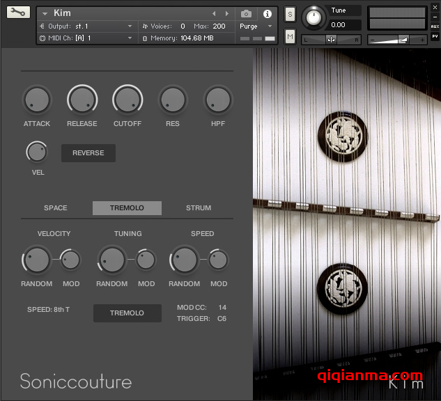 Soniccouture Kim v2.1 KONTAKT泰国扬琴古筝音源