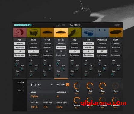 Win+Mac AIR Music Technology DrumSynth v1.2.1.14革命性的合成器鼓机插件