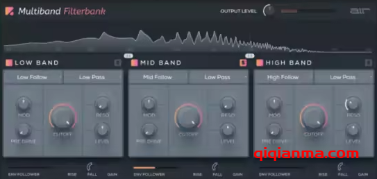 Mac AIR Music Technology AIR Multiband Filterbank v1.0.0.37-Xdb=3频段滤波器