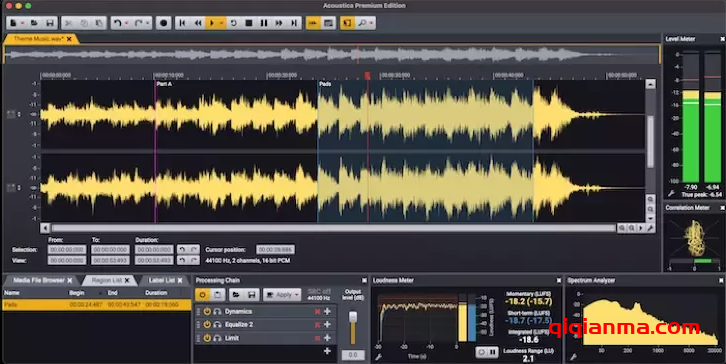 Win+Mac Acon Digital Acoustica Premium v7.7.8数字音频处理专家