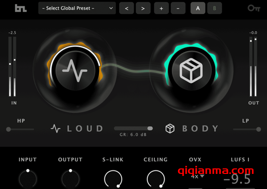 Mac BeatSkillz LoudBody v1.0.7 U2B-MORiA母带级极致响度插件