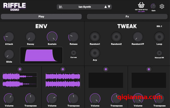 Win+Mac PedeBeats Riffle v1.3 -R2R旋律创作工具插件