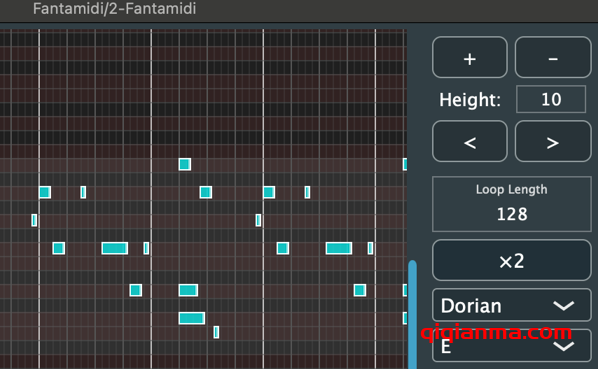 Win+Mac granvia Fantamidi v2.0-BTCR=MIDI随机生成步进音序器和合成器插件