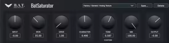 Win+Mac Black Arts Techs Bat Saturator v1.0.0高端音频失真饱和器插件