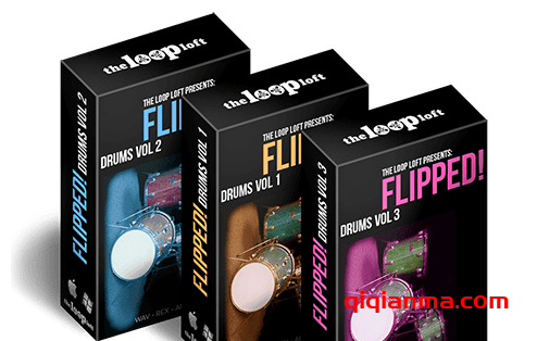 [放克流行鼓组合集] The Loop Loft Flipped Drums Bundle 3-in-1 [WAV]（886MB）