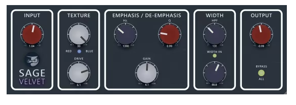 Mac Sage Audio Sage Velvet v1.0.5-Xdb模拟仿真饱和染色插件