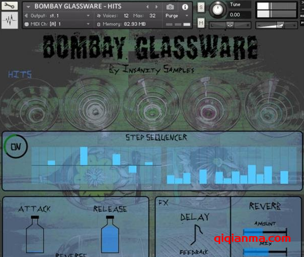 Insanity Samples Bombay Glassware KONTAKT玻璃器皿打击乐音源
