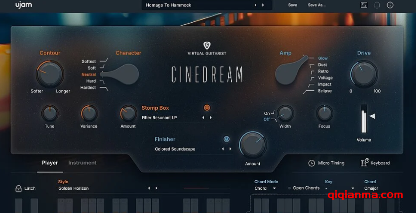 Win+Mac UJAM Virtual Guitarist CINEDREAM v1.0.1虚拟吉他手