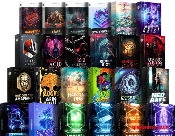 [2026 多风格终极制作人套装] Ghosthack Ultimate Producer Bundle 2026 [MULTiFORMAT]（11.8GB）